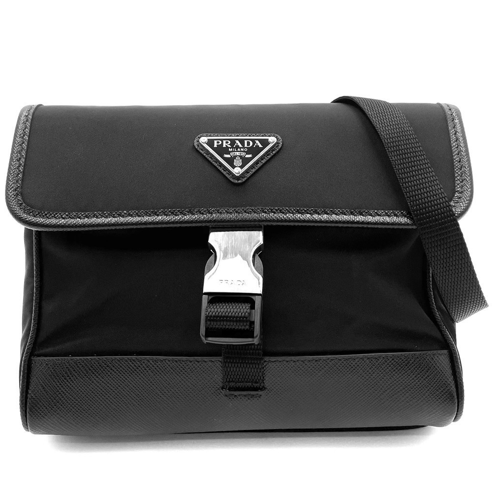 Prada Triangle Logo Pochette Black - image 1